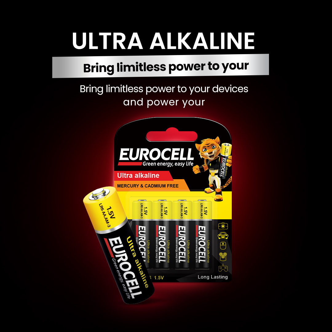 Eurocell alkaline batteries